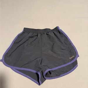 Reebok Women's Grey and Purple Shorts